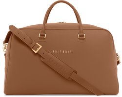 SUITSUIT Weekendtas - Reistas 33x53x22 cm - Weekendtas dames - Reistas handbagage - Fab Seventies Weekendtas Camel