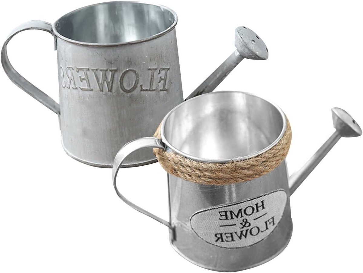 Ijzeren Gieters - Decoratieve Kannetjes - Planten Water Geven - Oudheidseffect - 9x19CM - Gekleurd