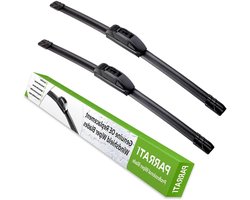 Ruitenwisserbladen Set - Wisserbladen Auto - Veilig Rijden - Premium All-Season - 24+19 Inch - Zwart