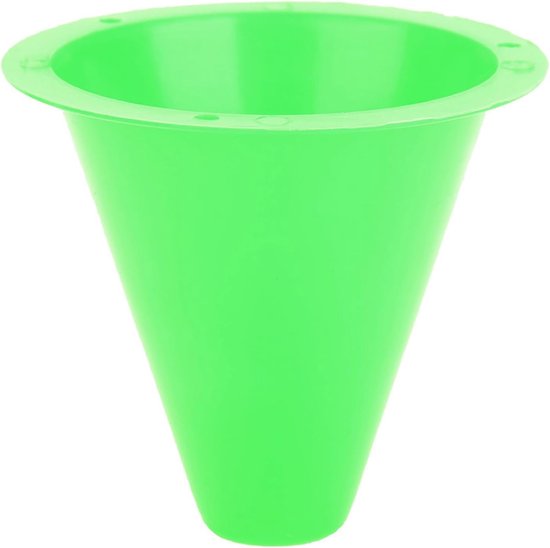 Trainingskegels Set - Markerhouders Plastic - Voetbal Training - Duurzaam PE Materiaal - 10 Stuks - Helder Rood — afbeelding 3