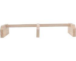 Kippenhok accessoires - Vogel zitstok - Vogels laten rusten - Natuurlijk houten oppervlak - 40 cm breed - Natuurlijk