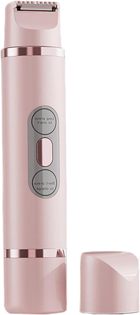 Elektrisch scheerapparaat dames - Compacte trimmer - Persoonlijke verzorging - Dubbele kop ontwerp - 16.7 cm - Wit