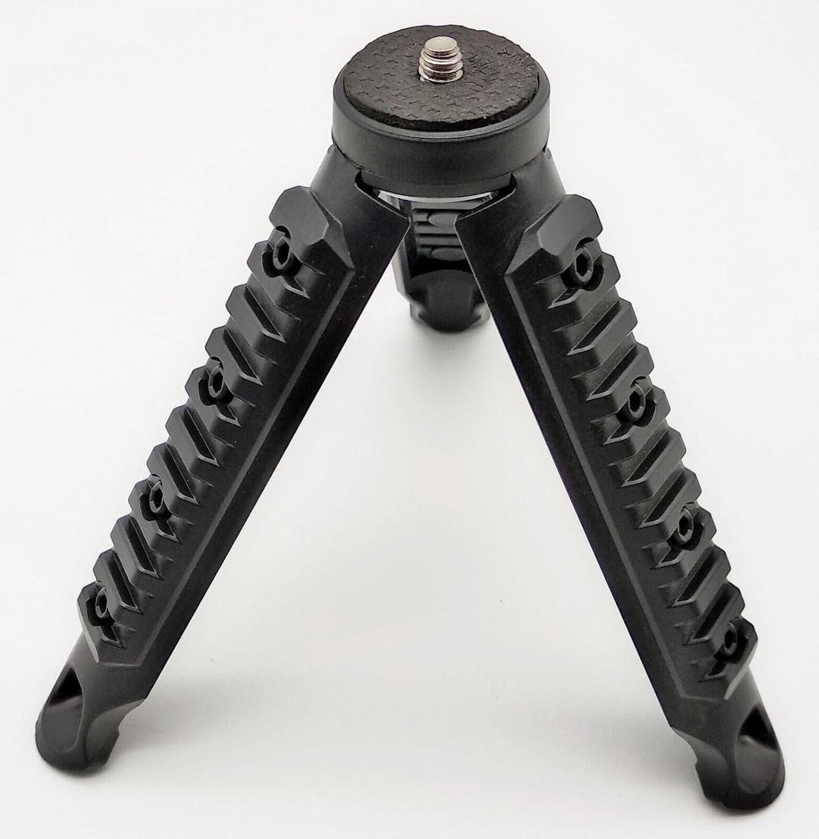 Mini statief - Driepoot - Foto maken - Met M6 schroefdraad - 11 cm hoogte - Zwart