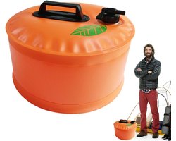 Water Container Opvouwbaar - Waterzak Drinken - Outdoor Activiteiten - Met Kraantje - 10-13 Liter - Oranje