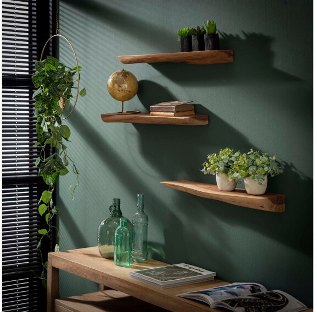 Wandschap set Timber 60 cm
