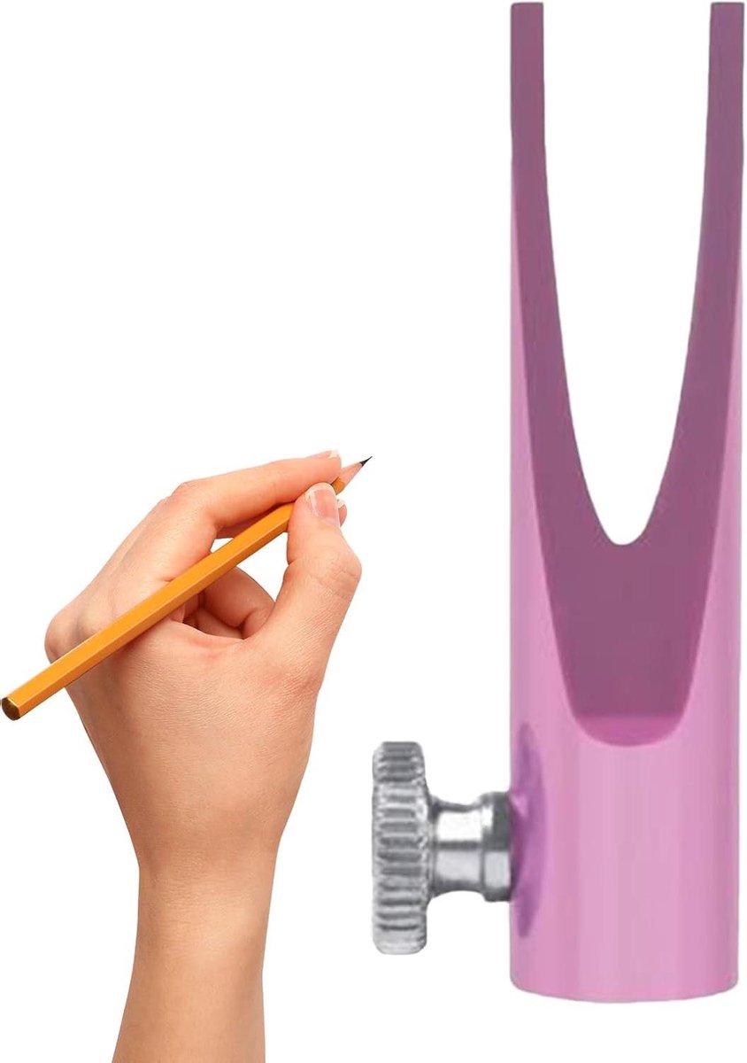 Cosmetische slijper - Potloodslijper tool - Make-up aanbrengen - Robuust metaal ontwerp - Compact formaat - Roze