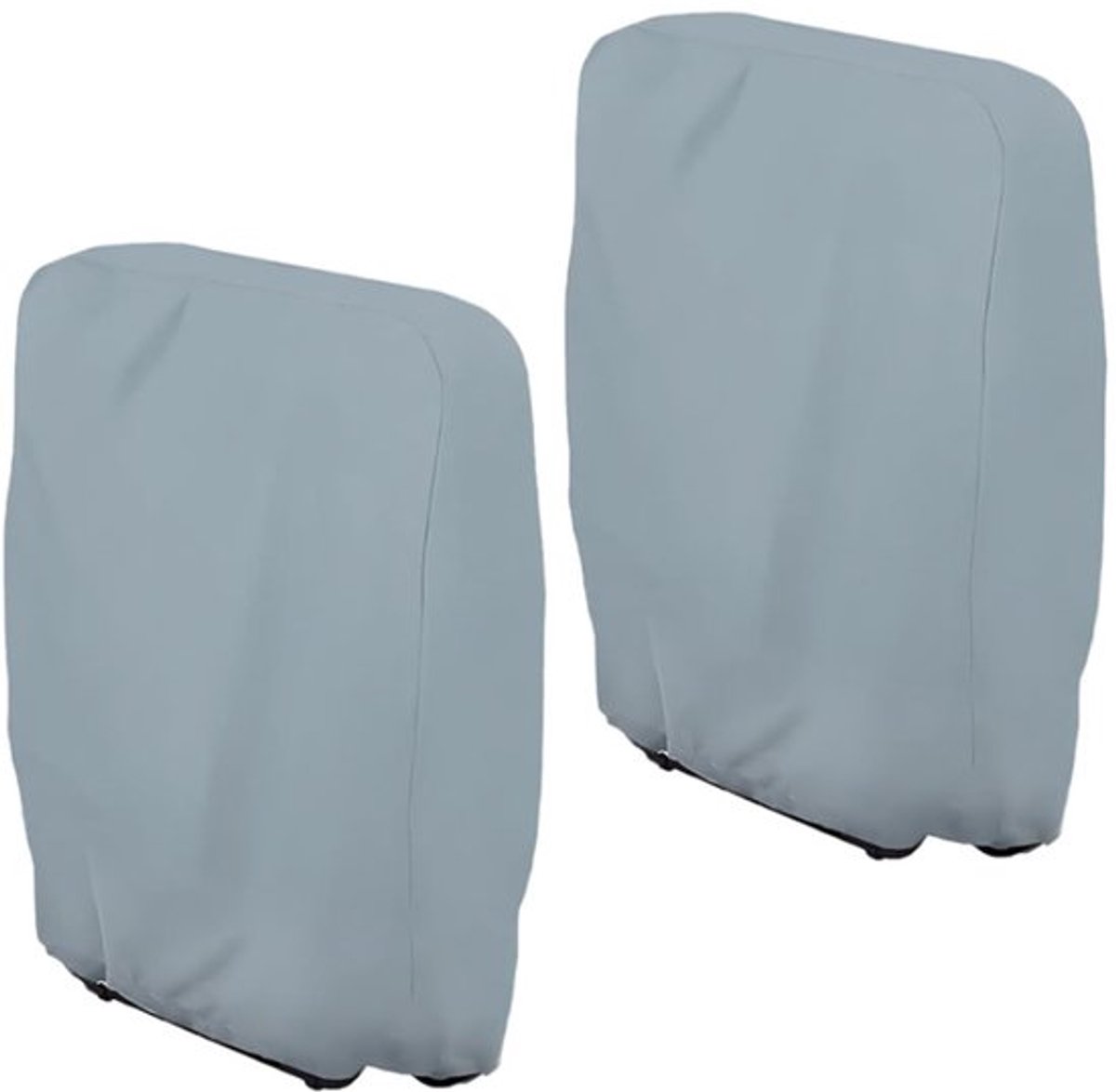 Candala 2x Tuinstoel hoes - Waterdichte Stoelhoes - Hoes voor klapstoelen - Weersbestendige Beschermhoes Stoel - Tuinmeubelen - Voor Buiten in de Tuin, Balkon of Terras - Grijs