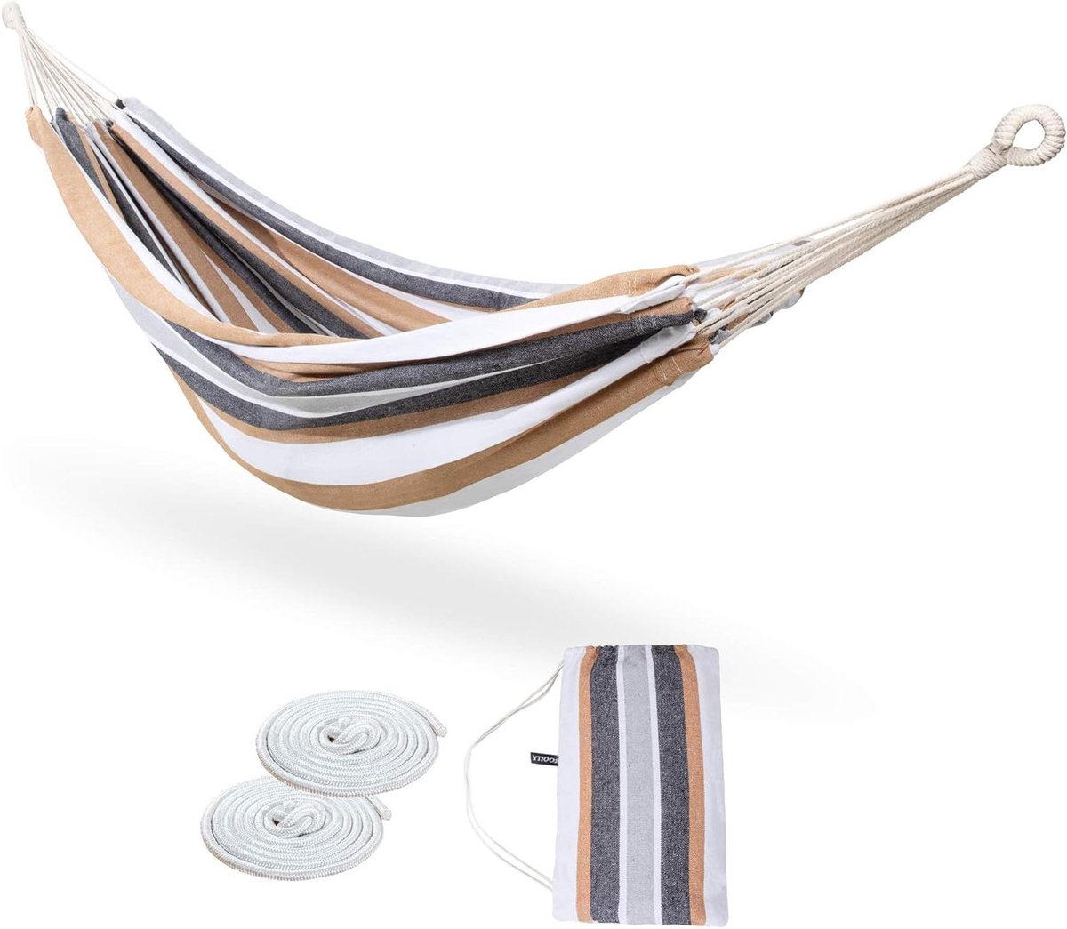 Kingsize Hangmat - Tweepersoons Hangmat - Ontspannen in de tuin - Extra breed en lang - 241 x 152 cm