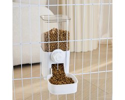 Vogel Drinkfontein - Vogelkooi Voederstation - Hygiënisch Voeren - Automatisch Zwaartekracht Systeem - 520ml 1200ml - Wit