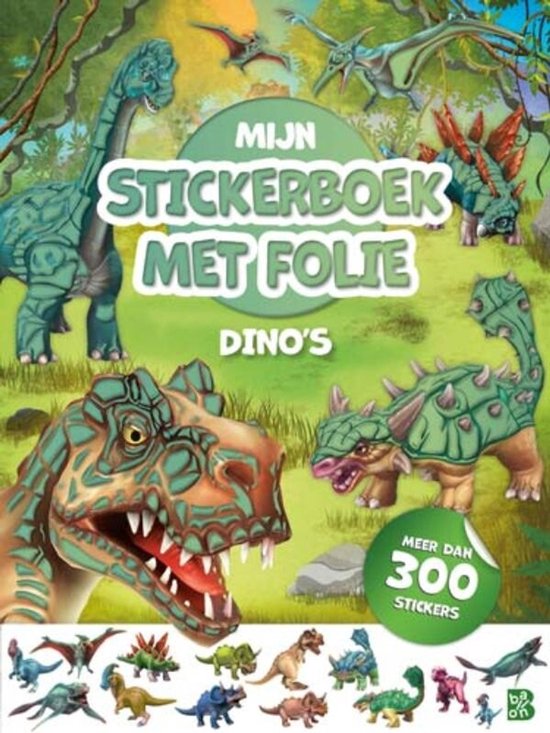 Mijn stickerboek met folie: Dino's - cover
