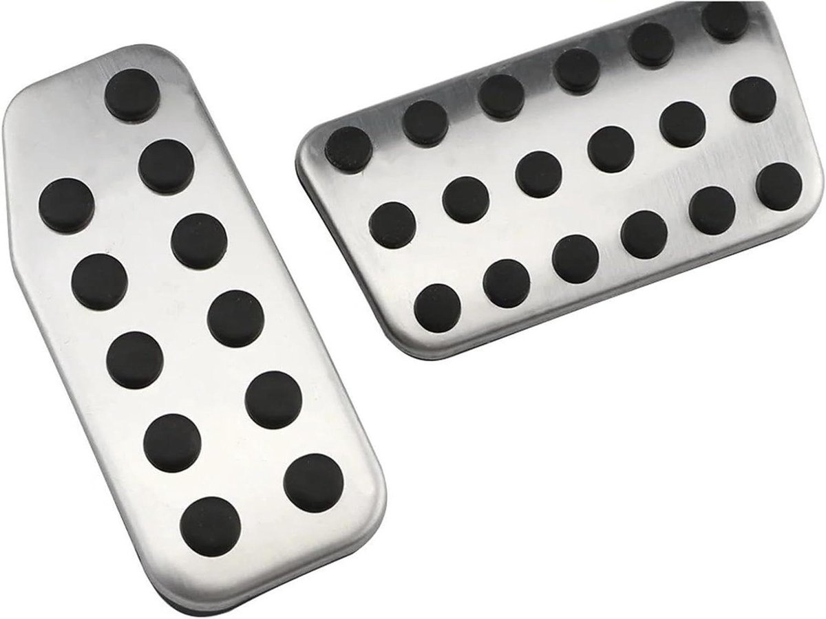Pedaalhoezen Set - Auto Voetpedalen - Verbeter Rijervaring - Antislip Rubber - 2 Stuks - Metaal