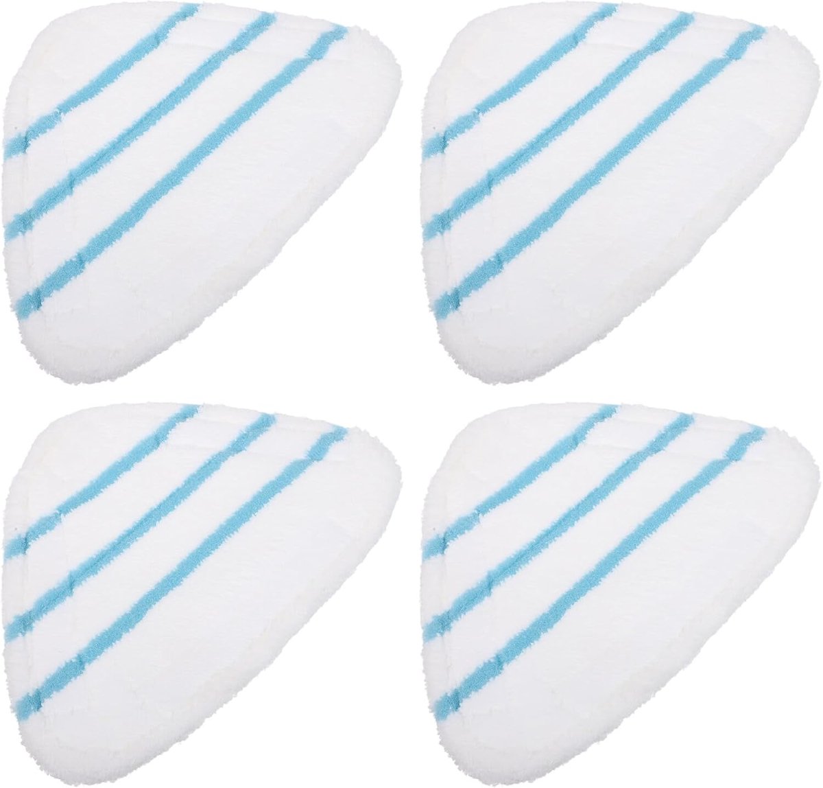 Reinigingspads Microvezel - Dweil Pads - Stoomreiniger Onderhoud - Driehoekige Vorm - 27.5 x 20 cm - Multi