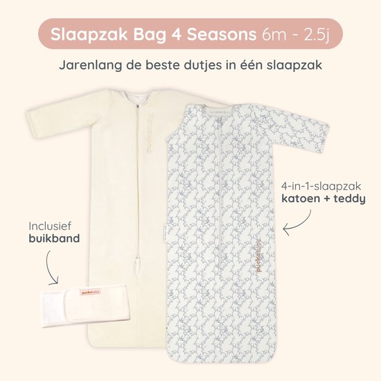 Puckababy Bag 4 Seasons slaapzak baby (6m-2.5j) - Swallows - TOG 0.25-2.0 - 4 seizoenen van Puckababy — afbeelding 2