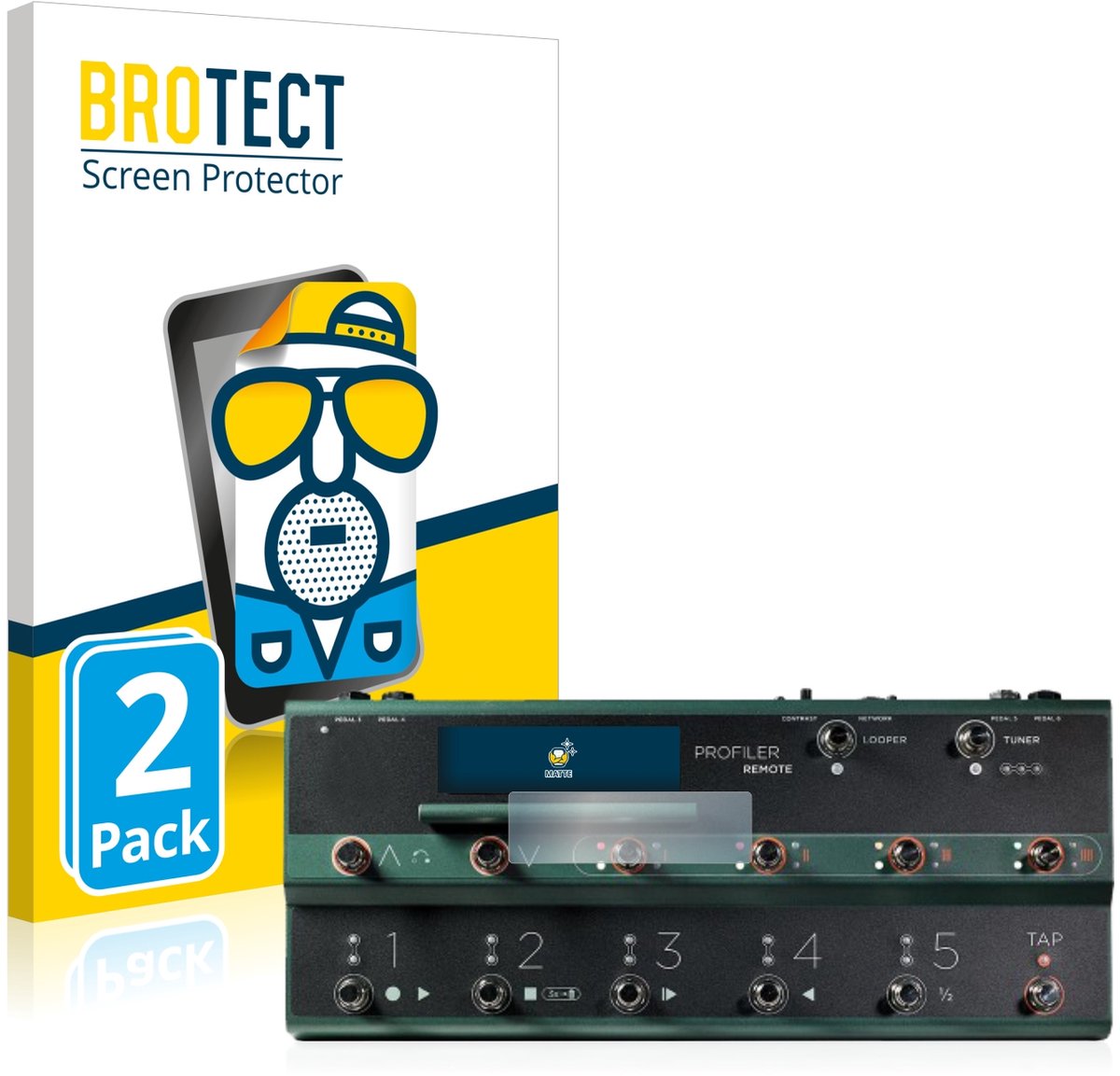BROTECT - Screenprotector voor Kemper Profiler Remote - Folie Beschermfolie matte 2 Stuks