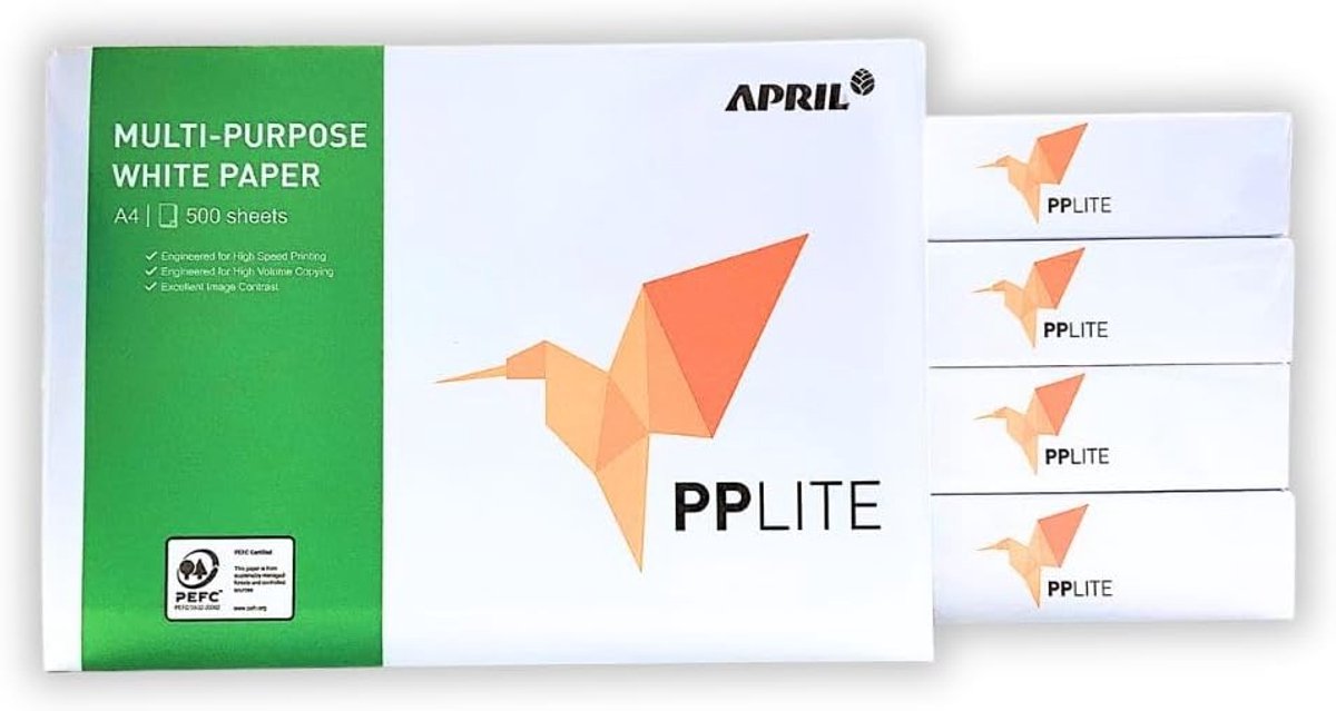 Multifunctioneel Papier - Kantoor A4 - High-speed Printen - Glad Oppervlak - 2500 Vel - Wit