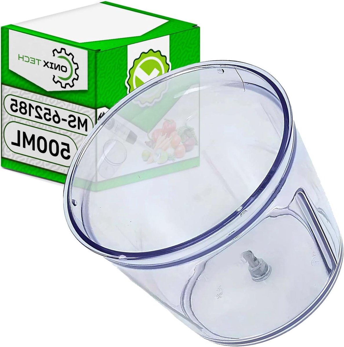 Mixer Kom - Hakker Blender - Ingrediënten Mengen - Originele Code - 500 ml Inhoud - Transparant