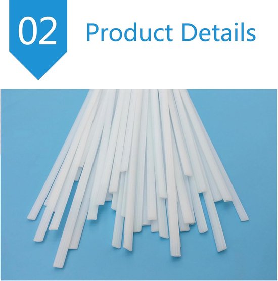 Kunststof lasstaven - PP materiaal - Kunststof reparaties - Zuivere materialen - 1 kg - Beige — afbeelding 5