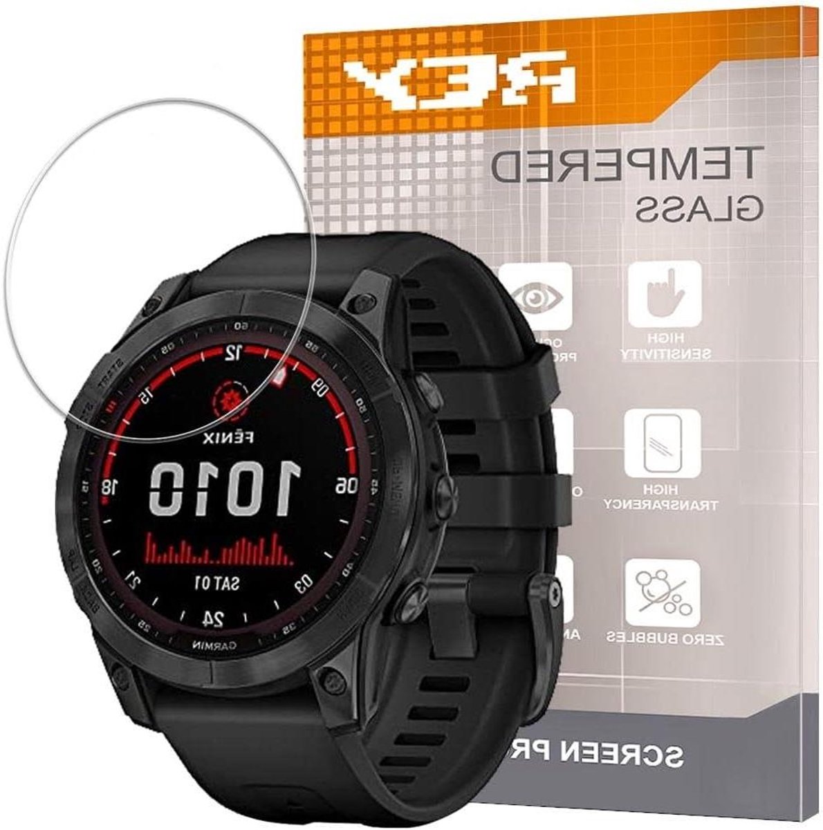 Screen protector - Display folie - Smartwatch beschermen - Gehard glas - 3 stuks - Transparant