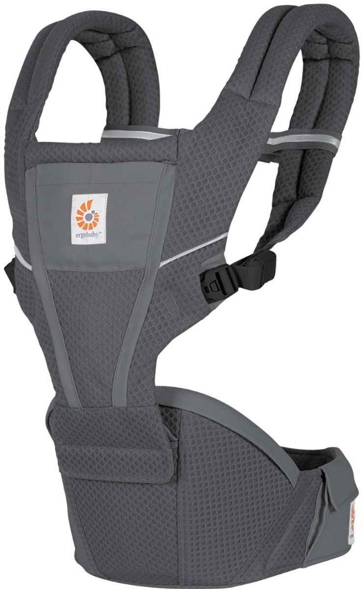 Ergobaby draagzak Alta Hip Seat Baby Carrier Graphite Grey - geschikt vanaf 4 maanden