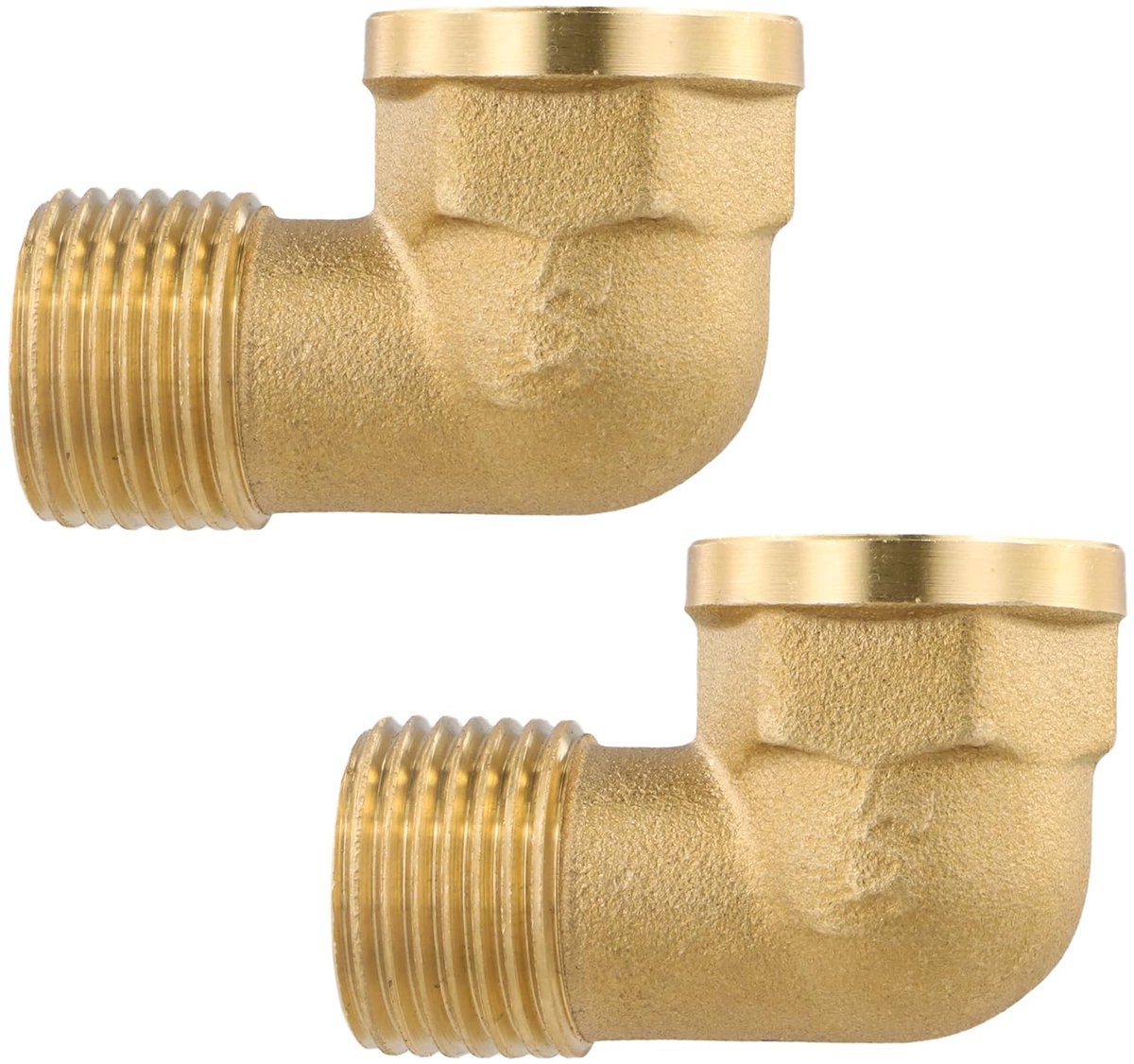 Allecto - Messing Elleboog - 90° Verbinding - Duurzaam - Ø 20 mm - Waterpijp - Messing - Ideaal voor Waterleidingen