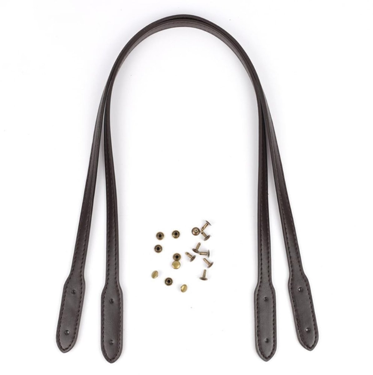 Allecto - PU Leren Handvatten - Vervangbare Handvatten voor DIY Tassen - 1.2x72cm - Ideaal voor Creatieve Projecten - Handvatten voor Tassen - Gesc...