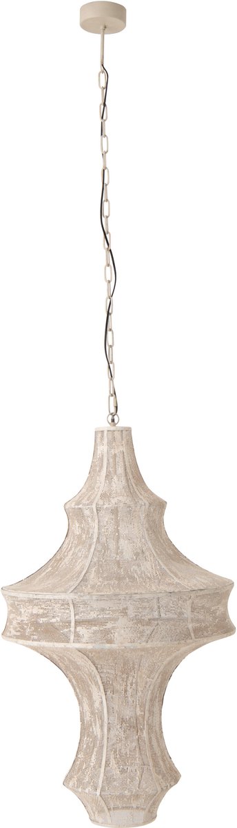 J-Line hanglamp Oumi - ijzer - wit