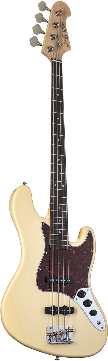J & D JB-DLX Bass Vintage White - Elektrische basgitaar