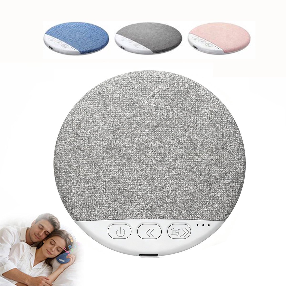 Slaapsprekers - Slaapkussenluidspreker - Bluetooth-luidspreker voor onder het kussen - Botgeleiding Technologie - Witte Ruis - Draadloos - mini-slaaphulpmiddel met botgeleiding - met rustgevende geluiden en slaaptimer - voor zijslapers
