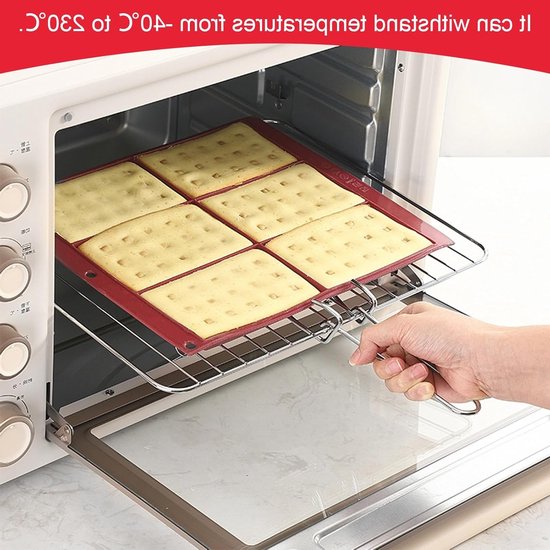 Siliconen Wafelvormen voor Hartvormige en Vierkante Taarten en Koekjes met Goede Antiaanbaklaag van Merkloos — afbeelding 4