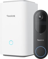 Reolink Batterij-deurbelsysteem - 4MP - 1:1-beeld van Top Tot Teen - Detectie van Personen/Voertuigen/Pakketten - D340B met Hub 1