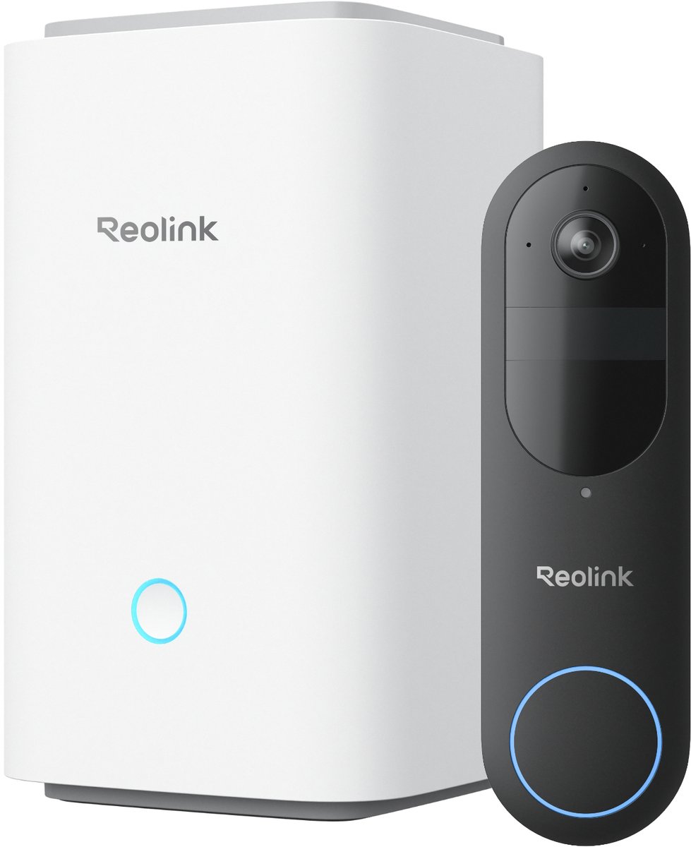 Reolink Batterij-deurbelsysteem - 4MP - 1:1-beeld van Top Tot Teen - Detectie van Personen/Voertuigen/Pakketten - D340B met Hub 1