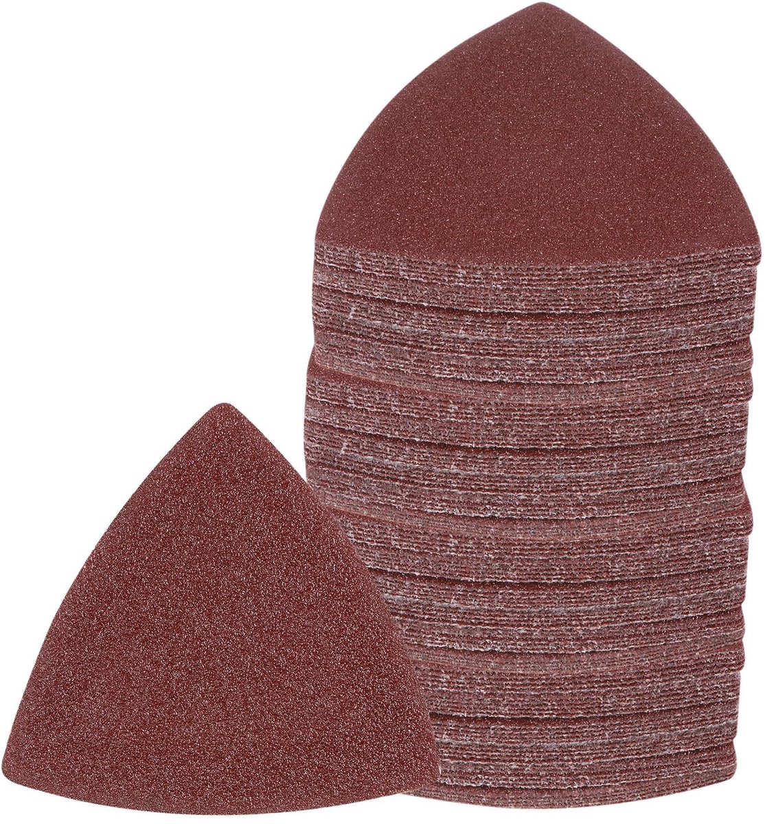 LIVIA HOME- Schuurpapier Driehoek 80 - Schuurpapier Set - Schuurpapier 125mm - Schuurpapier Fijn - Schuurpapier Aluminiumoxide - Geschikt voor Hout en Metaal - Schuurvellen