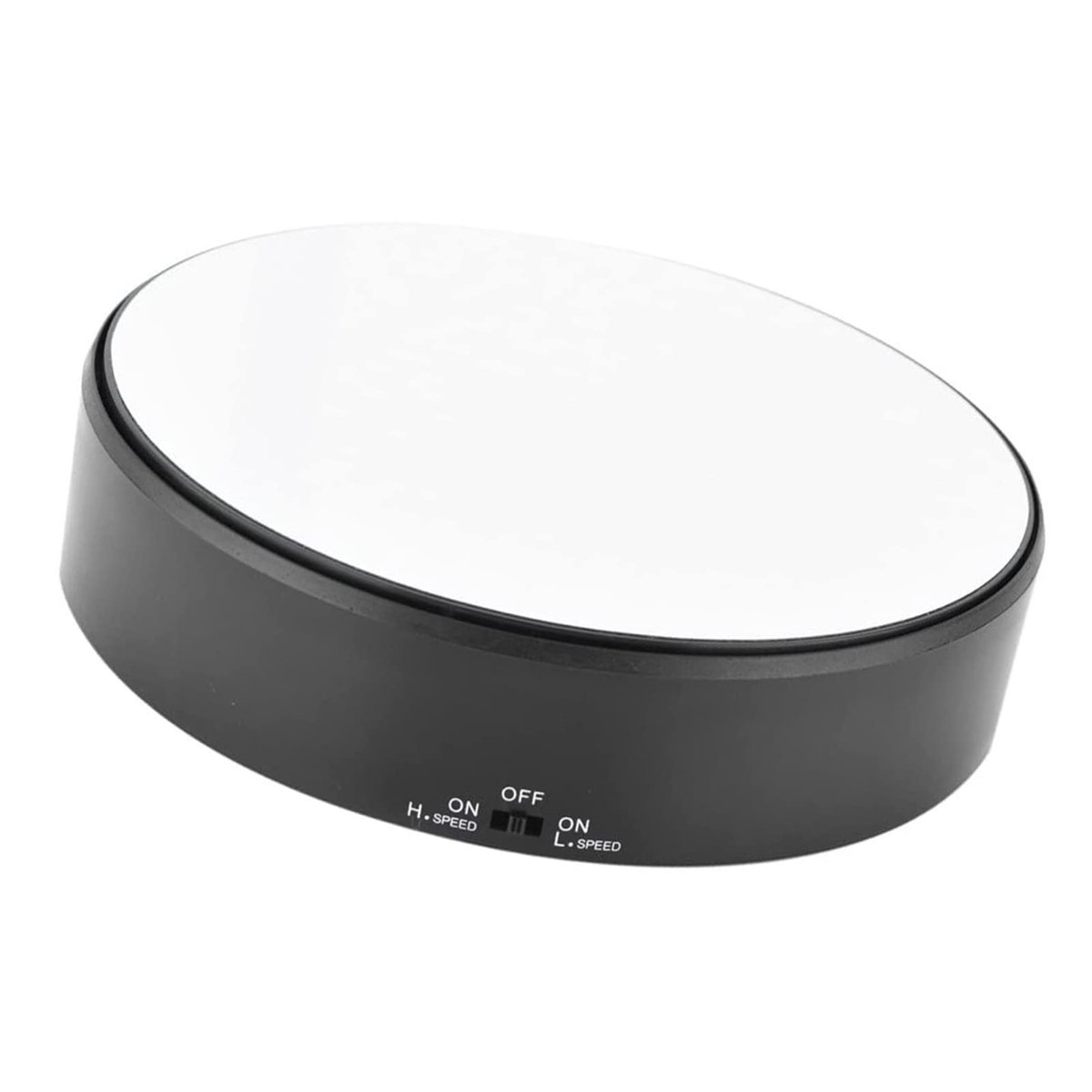 Dailygoods- Draaistandaard 18 cm - 360° Draaiplatform - Instelbaar Toerental - Display Standaard - Spiegelglazen Oppervlak - Hoogwaardige Materialen - Displaystand