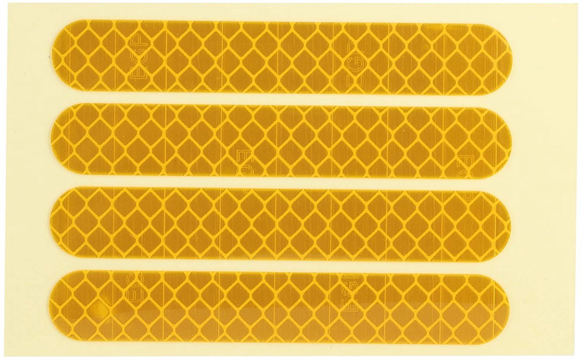 Dailygoods - Reflecterende Sticker voor Elektrische Scooter Achter Wielnaven, 4 Stuks