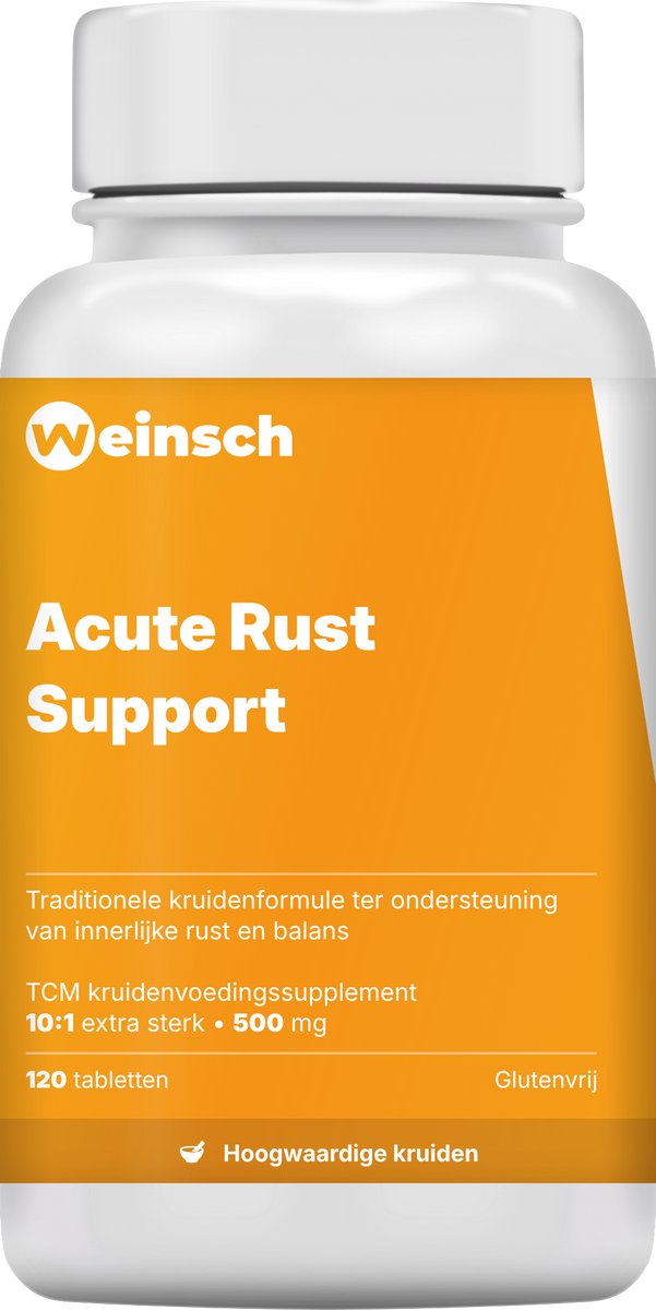 Weinsch Acute Rust Support (Chai Hu Jia Long Gu Mu Li Pian) | 10:1 extra sterk | 500mg | 120 tabletten