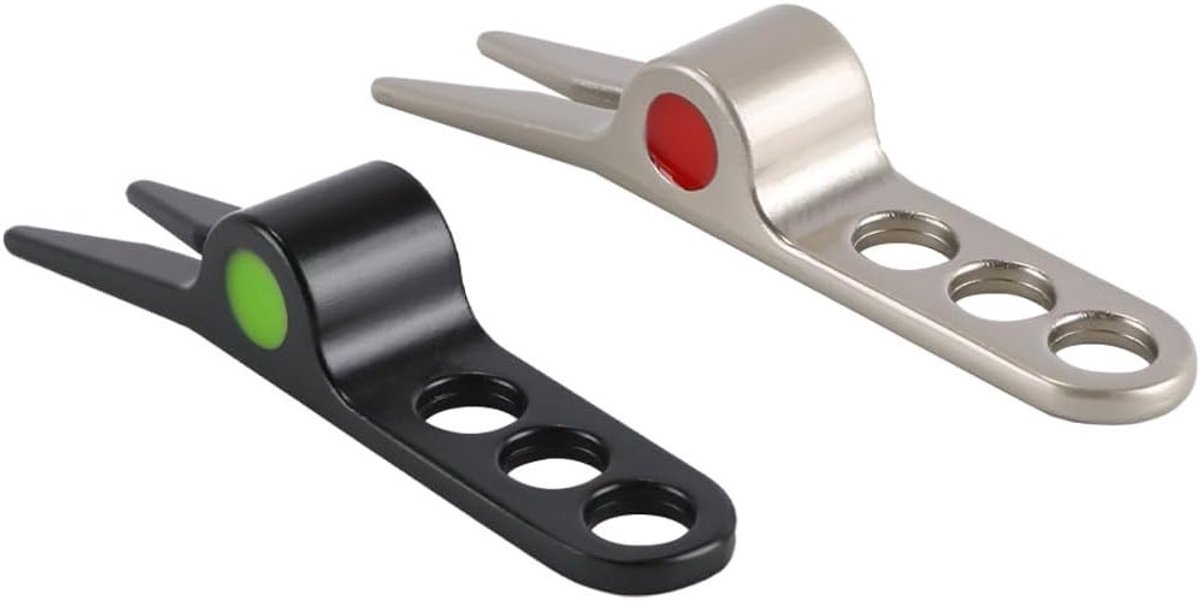 2 Piece Golf Ball Forks - Turning Turf Repair Tool - Essentieel voor Track Maintenance - Compatibel met Cameron Divot Tools voor Scotty Golf