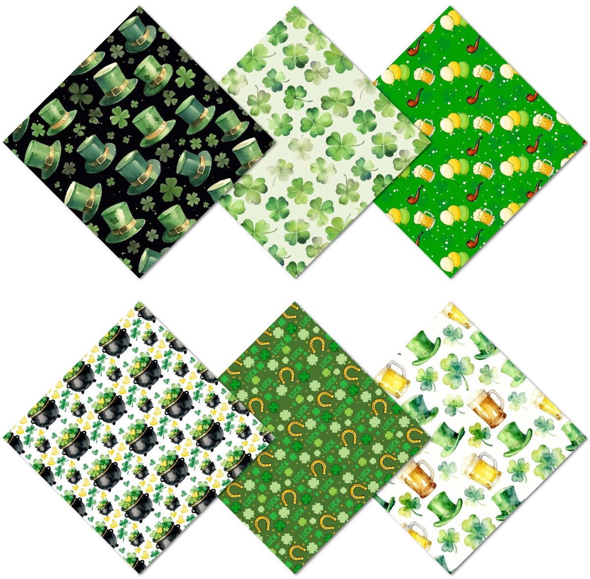 Dailygoods - Set van 6 Groene Microfiber Bril Reinigingsdoeken