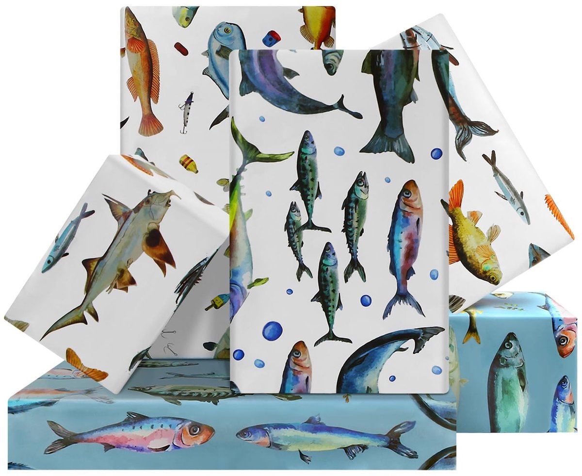 Dailygoods- Inpakpapier Verjaardag - Inpakpapier Baby - Inpakpapier Kinderen - Cadeaupapier Verhuizen - Cadeaupapier Rollen - 4 Vellen 50x70cm