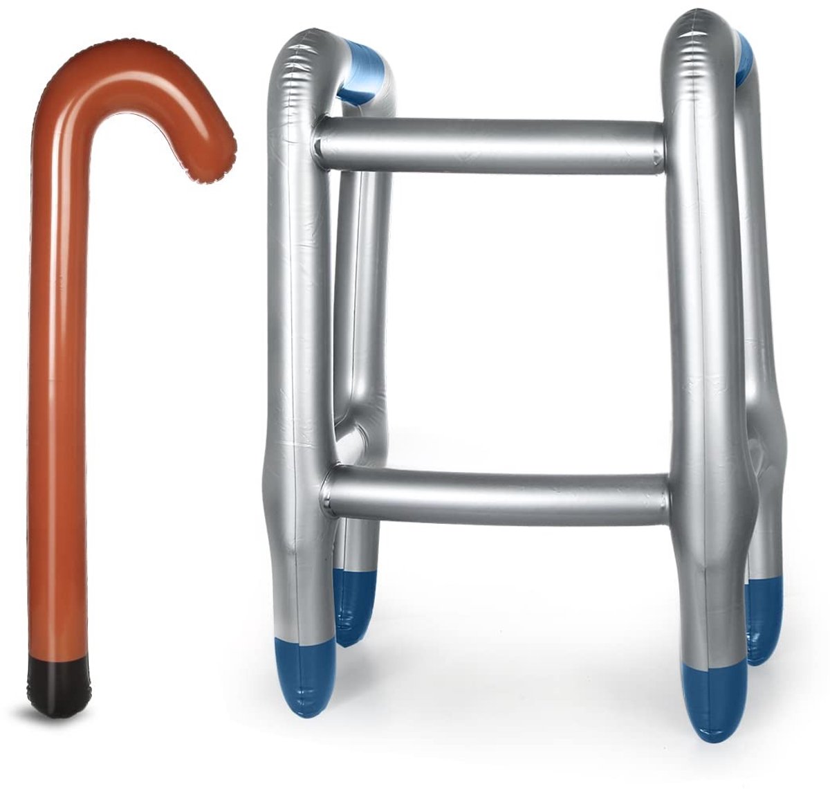 Dailygoods- Opblaasbare Loophulp - Opblaasbare Wandelstok - Kostuumaccessoire - Carnaval - Verstelbaar - Lichtgewicht