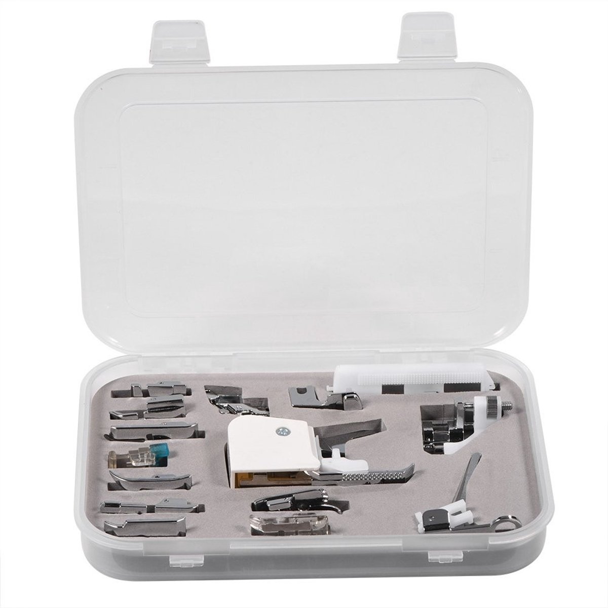 Dailygoods- Naaivoet Set 15-Delig - Hoogwaardig Metaal - Slijtvast - Eenvoudig te Installeren - Naaiaccessoires - Goed Verpakt