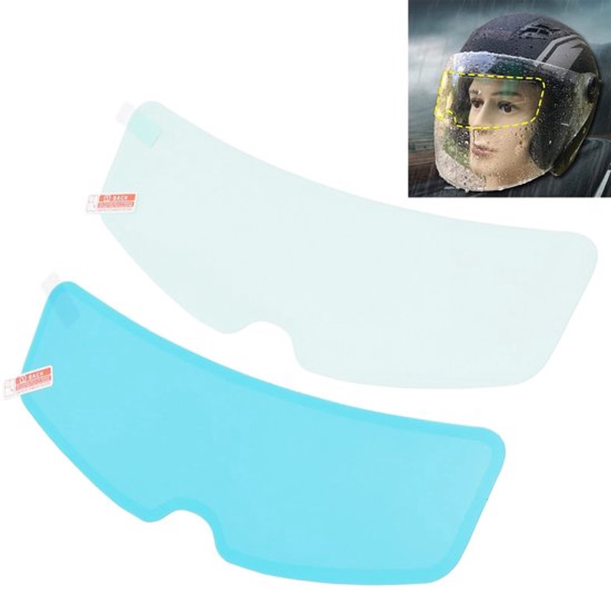 Dailygoody - Universele Motorhelm Lens Film Set - Regenbestendig en