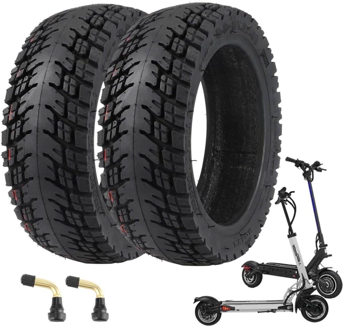 10 Stuks 2.75-6.5 Off-Road Tubeless Banden voor Elektrische Scooters, Lekvrije en Antislip Vervangingsbanden voor Speedway, Dualtron en Gotrax G4