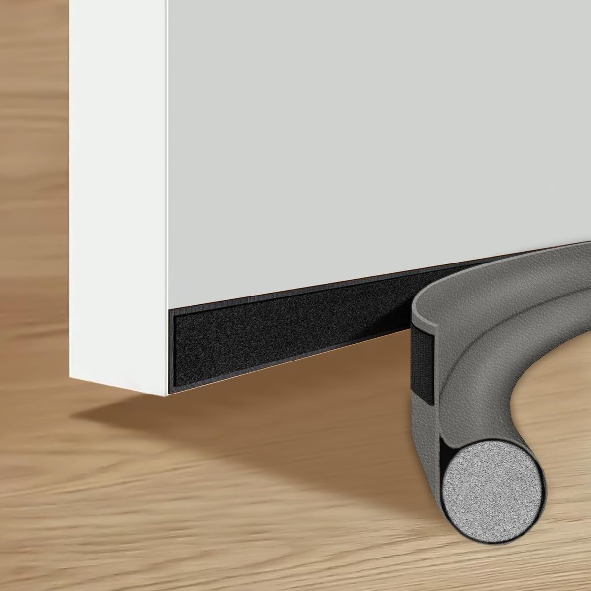 Dailygoods- Tochtstrip voor Deuren - Geluidsreductie - Warmte/Stofdicht - Energiezuinig - Allergiepreventie - Onderdeur Tochtstrip - Deurdichtstrip