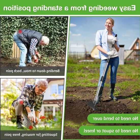 Tuingereedschap voor Efficiënt Onderhoud van je Tuin - Hark, Schep en Snoeischaar Inclusief Accessoires van Tuingereedschap. — afbeelding 2