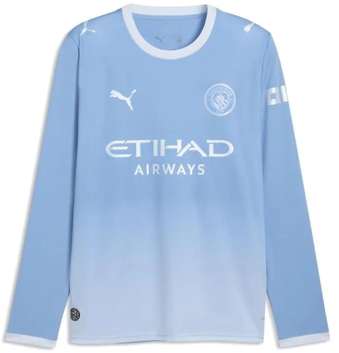 Manchester City Thuis Trainingsshirt Lange Mouwen 2026/27 Blauw