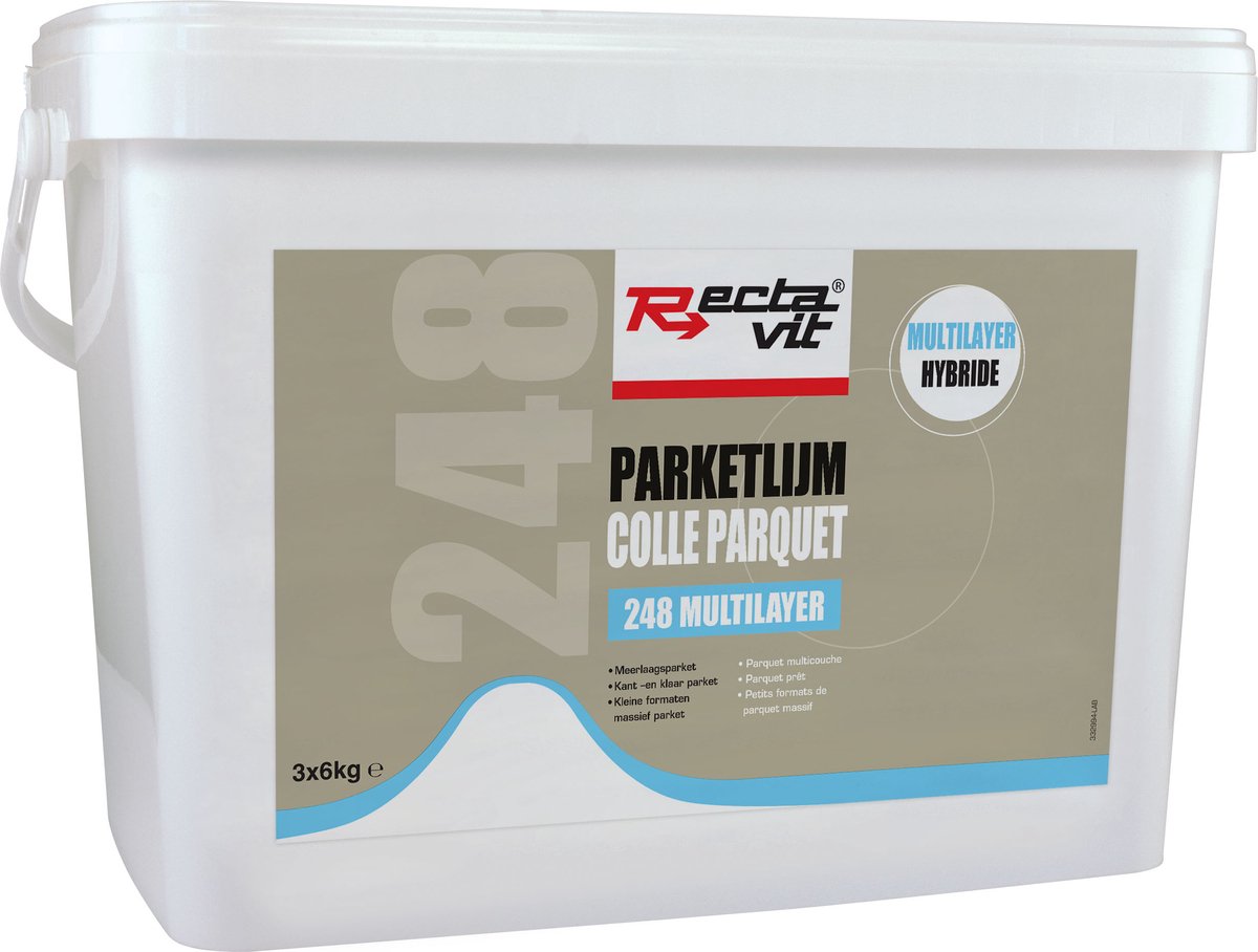Rectavit multilayer parketlijm 3x6kg