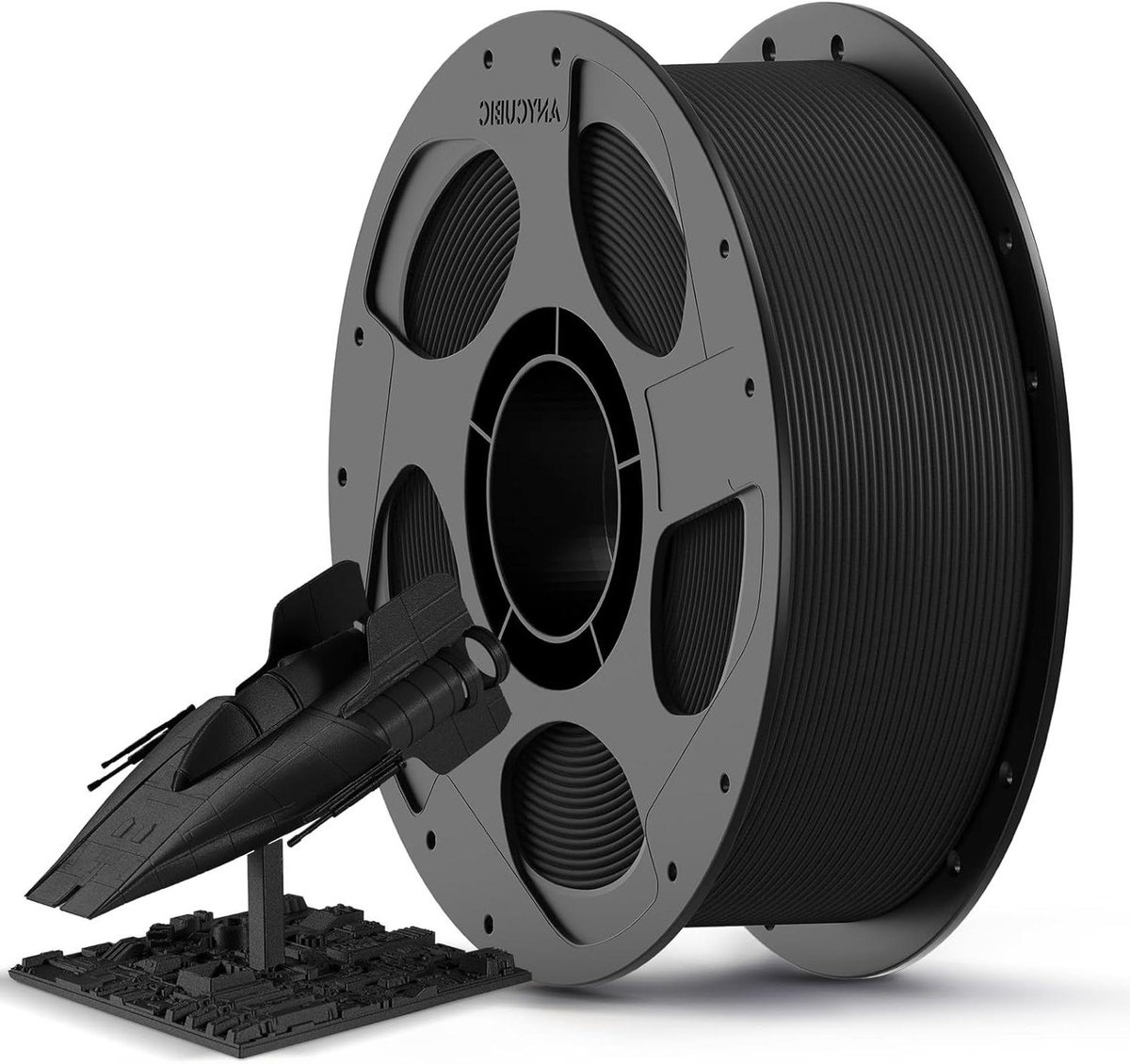 PLA-CF Filament - Carbon Look - Robuuste 3D Prints - Matte Textuur - 1.75 mm 1 kg - Zwart