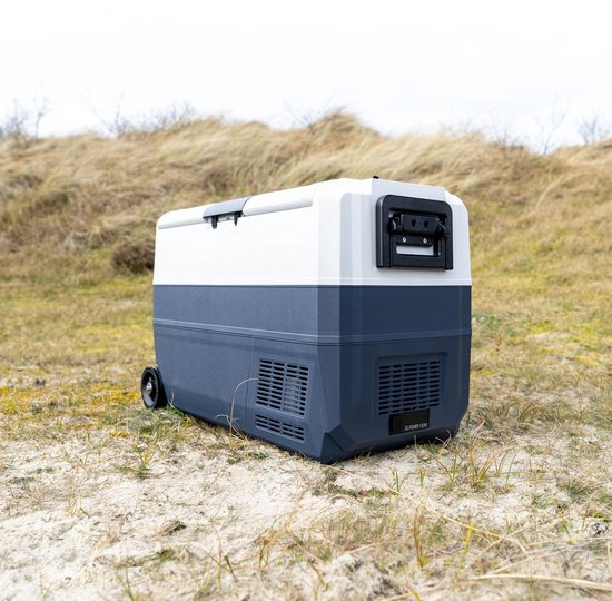 Volkstool® V50 Cool Freeze Box 50L - Elektrische Compressor Koelbox Dual Zone - Koelen en Vriezen (Self-Organising) met Twee Zones - Extra Slim Handvat en Compacte Wielen - Met Digitaal Display - Werkt op 12V en 230V - Eenvoudige Bediening van Merkloos — afbeelding 4