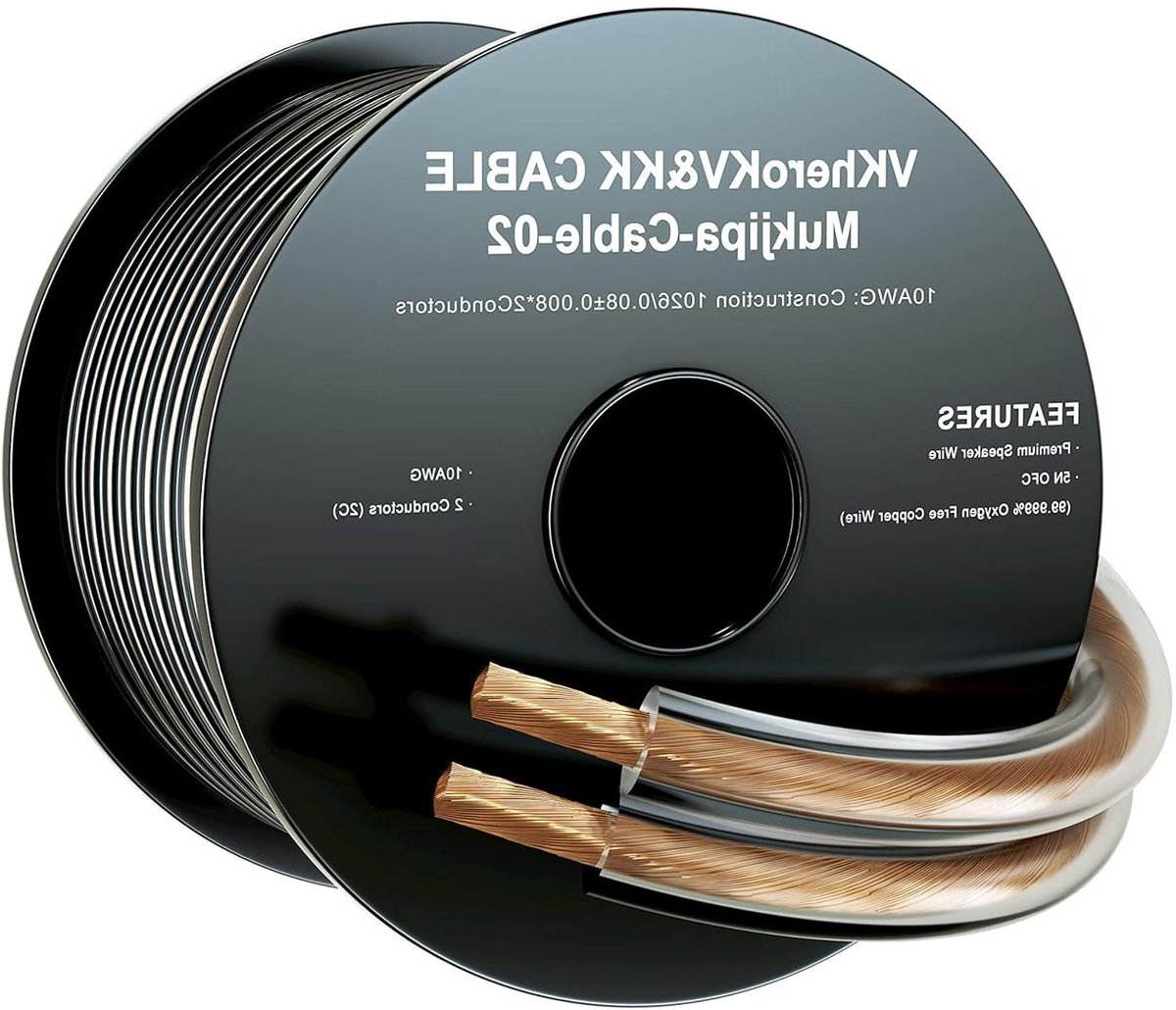 Luidsprekerdraad - Audiokabel - Muziekinstallatie - 99.999% Zuurstofvrij Koper - 10 AWG - Zwart