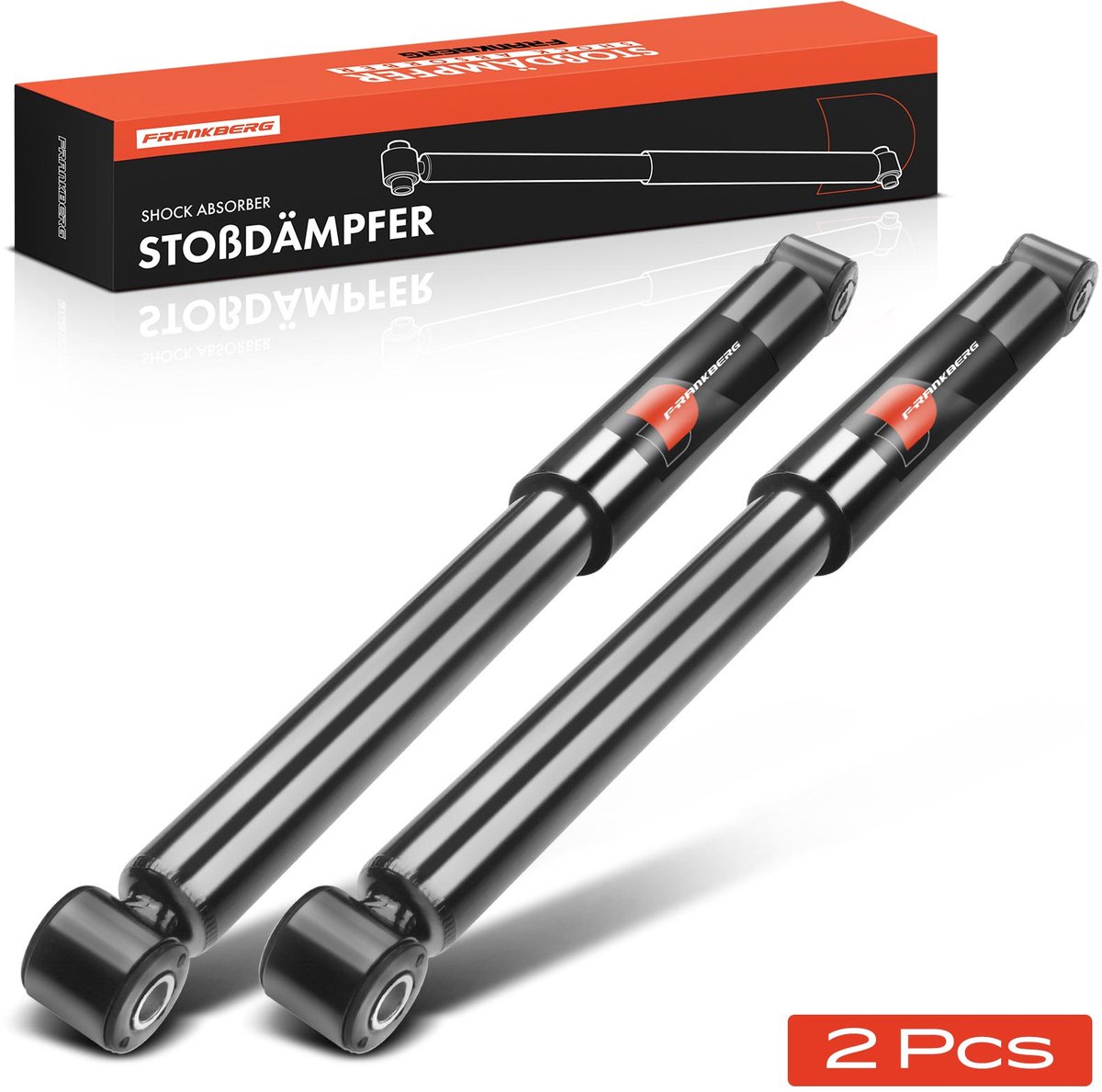 Frankberg 2x Demper Achteras voor Audi